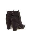 Incaltaminte Femei CheapChic Tied \'n Seek Chunky Peep-toe Booties Black