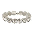 Bijuterii Femei Natasha Accessories Crystal Round Bracelet SILVER