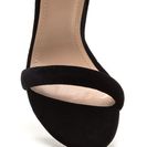 Incaltaminte Femei CheapChic Velvet Allure Ankle Strap Heels Black