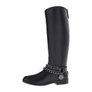 Incaltaminte Femei LOVE Moschino Chain Rubber Rain Boots Black