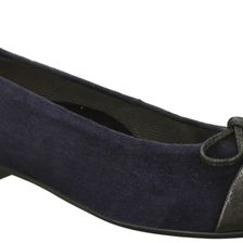 ara Bria Navy Suede/Fucile Glitter Toe