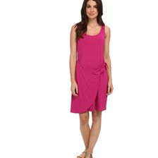 Tommy Bahama Tambour Faux Wrap Tie Dress Festival