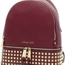 Michael Kors Rhea Stud Backpack MERLOT
