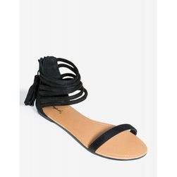 Incaltaminte Femei CheapChic Archer-166 Double Take Sandal Black