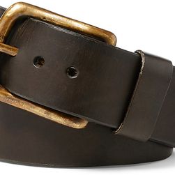 Ralph Lauren Mary Leather Belt Dark Brown