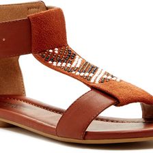 Michael Antonio Deanna Beaded Sandal Cognac