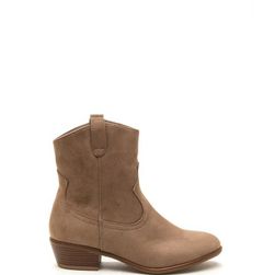 Incaltaminte Femei CheapChic Road Less Traveled Western Booties Taupe