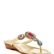 Incaltaminte Femei Vince Camuto Ilina Thong Wedge Sandal GOLD