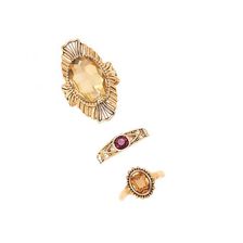 Bijuterii Femei Forever21 Faux Gem Statement Ring Set Antique gold