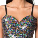 Rochie din şifon cu paiete 