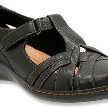 Clarks Evianna Doyle Black Leather