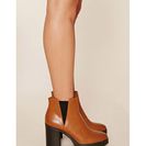 Incaltaminte Femei Forever21 Platform Chelsea Boots Tan