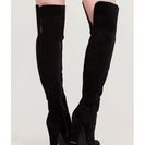 Incaltaminte Femei CheapChic Walking Tall Over-the-knee Boots Black