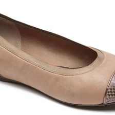 Rockport Total Motion 20mm Gore Cap Toe Grey Shiny Leather