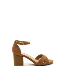 Incaltaminte Femei CheapChic Highlight Of The Day Chunky Heels Tan