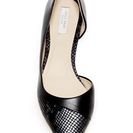 Incaltaminte Femei Cole Haan Amalia Snake Embossed Cap Toe Skimmer - Wide Width Available BLACK-SNK