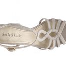 Incaltaminte Femei Kelly Katie Nessie Shimmer Wedge Sandal Beige