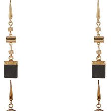 Steve Madden Assorted Earrings - Set of 3 GOLD AND BLACK