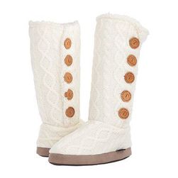 Incaltaminte Femei MUK LUKS Malena Slipper Boot Ivory