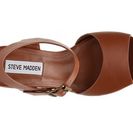 Incaltaminte Femei Steve Madden Eda Wedge Sandal Cognac