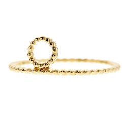 Bijuterii Femei Bony Levy 14K Yellow Gold Beaded Circle Ring - Size 65 14K YELLOW GOLD