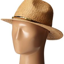 Vince Camuto Panama with Color Block Band Hat Tan
