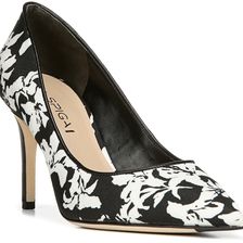 Via Spiga Carola Black/White Lily Print Crepe Fab