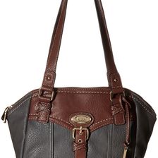 b.o.c. Danford Satchel Charcoal/Walnut