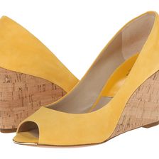 Michael Kors Valari Daffodil Kid Suede/Smooth Calf/Cork