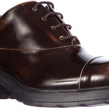 TOD'S Leather Oxford Francesina H083 Brown