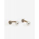 Bijuterii Femei CheapChic Circle Rhinestonepearl Earjacket Met Gold