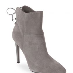 Incaltaminte Femei French Connection Volcano Grey Monay Laced-Back High Heel Ankle Boots Grey