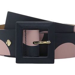 Accesorii Femei Kate Spade New York Nappa Screen Printed Two-Tone Dot Belt Rich NavyPastry Pink