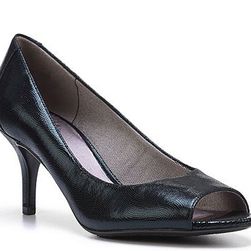 Incaltaminte Femei LifeStride Nightly Metallic Reptile Pump Black