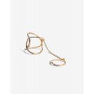 Bijuterii Femei CheapChic Infinite V Rhinestone Link Ring Met Gold