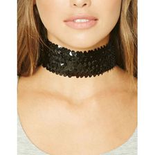 Bijuterii Femei Forever21 Sequin Stretch Choker Black