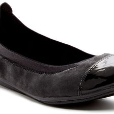 Easy Spirit Ginelle Cap Toe Flat BLACK MU Y