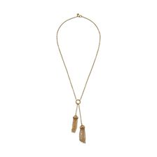 Rebecca Minkoff Caged Stud Tassel Necklace Gold