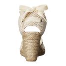 Incaltaminte Femei Soludos Tall Wedge Ivory Cotton Lace