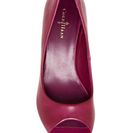 Incaltaminte Femei Cole Haan Shayna Leather Open Toe Wedge Pump MASQUERAD