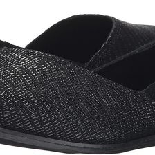 TOMS Jutti Flat Black Suede Emboss