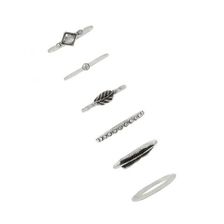 Bijuterii Femei Forever21 Rhinestone Ring Set Bsilverclear