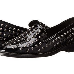 Incaltaminte Femei The Kooples Patent Leather Slippers with Pyramid Studs Black
