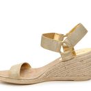 Incaltaminte Femei LAUREN Ralph Lauren Ilene Metallic Wedge Sandal Gold