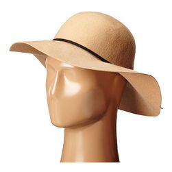 Accesorii Femei San Diego Hat Company WFH7950 Floppy with Round Crown and Faux Suede Band Camel