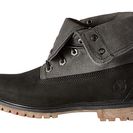 Incaltaminte Femei Timberland Earthkeepersreg Timberland Authentics Canvas Fold Down Black Nubuck with Grey Canvas