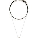 Bijuterii Femei Forever21 Velvet Ball Charm Choker Set Blacksilver