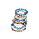 Bijuterii Femei Forever21 Faux Gem Stretch Bracelet Set Goldmulti