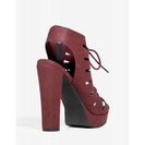 Incaltaminte Femei CheapChic Stuck On You Platform WineBurgundy
