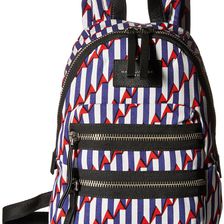 Marc Jacobs Arrow Head Printed Biker Mini Backpack Paris Blue Kiss Multi